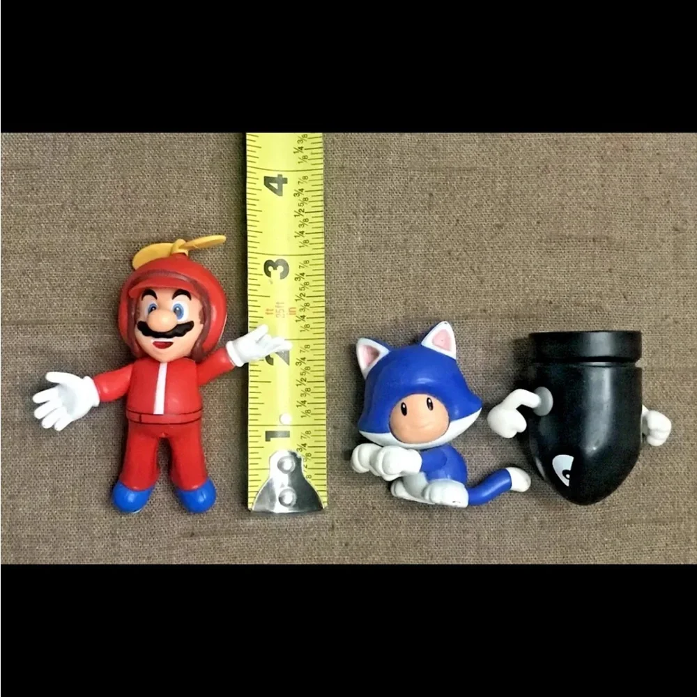 Lot of 12 Jakks Super Mario Figures: Ice, Tanooki, Propeller, Fire, Mario & More